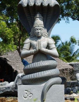 Traditional statue form indicating Kundalini or incarnation of Shesha